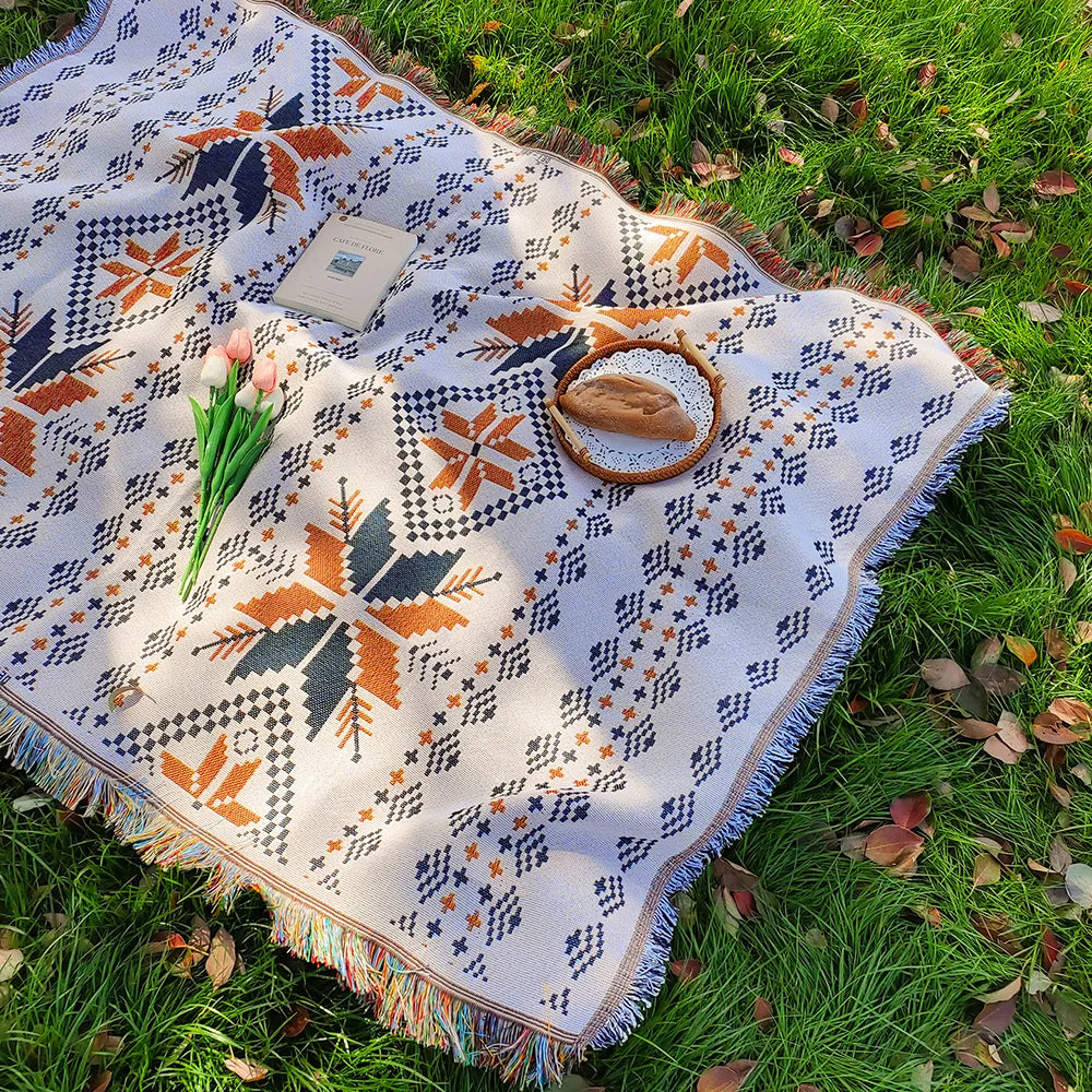 Autumn Camping Picnic Mat Portable Travel Hiking Picnic Cloth Dustproof Tablecloth Mat Soft Sofa Blankets Outdoor Picnic Pad